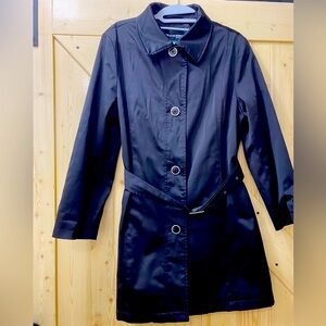 ❤️❤️Weatherproof Black Button Down Collard Fit & Flare Long 90’s Pea Coat
